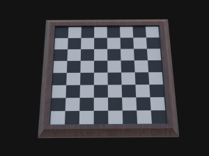 Chess Board 3D Model