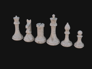 Chess Pieces 3D Model