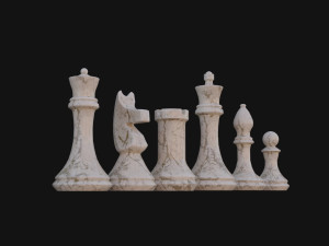 Chess Pieces 3D Model