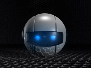 Robot de inteligencia artificial IA Modelo 3D