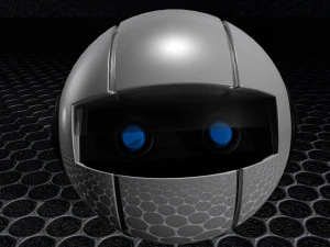 Robot de inteligencia artificial IA Modelo 3D