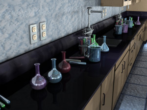 Classroom - Chemistry Science Lab 3D Model