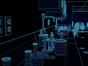 Classroom - Chemistry Science Lab 3D Model