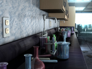 Classroom - Chemistry Science Lab 3D Model
