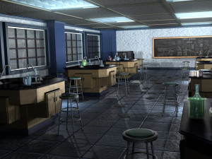 Classroom - Chemistry Science Lab 3D Model