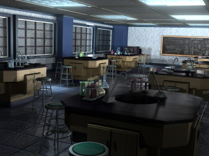 Classroom - Chemistry Science Lab 3D Model