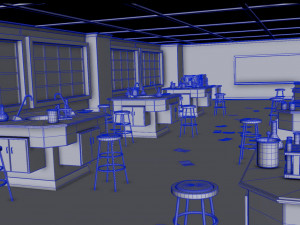 Classroom - Chemistry Science Lab 3D Model