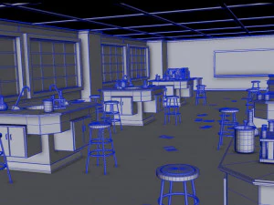 Classroom - Chemistry Science Lab 3D Model