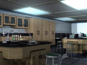 Classroom - Chemistry Science Lab 3D Model