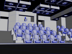 Theater Auditorium 3D-Modell