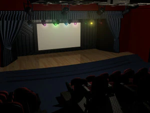 Audit&oacute;rio do Teatro Modelo 3D