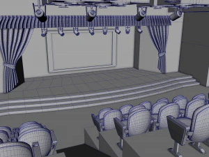 Theater Auditorium 3D Model