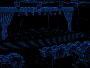 Theater Auditorium 3D-Modell