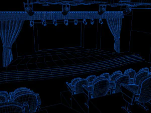 Theater Auditorium 3D Model