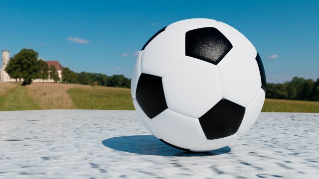 Football Soccer 3D Model .c4d .max .obj .3ds .fbx .stl .blend 