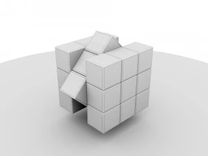 Cubo de Rubik Modelo 3D