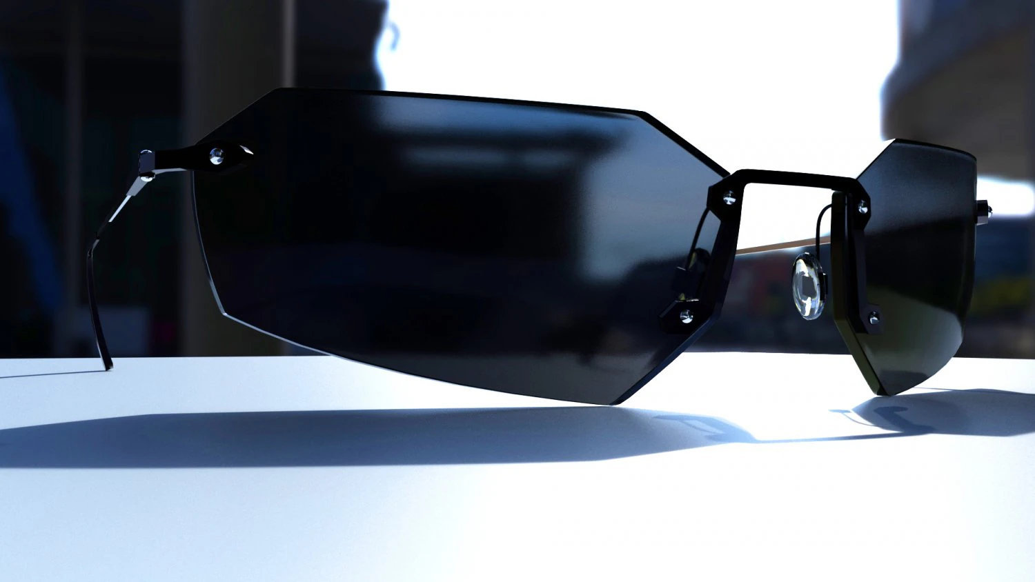 The Matrix Sunglasses - Agent Smith 3D Model .c4d .max .obj .3ds .fbx .stl .blend 