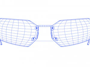 The Matrix Sunglasses - Agent Smith 3D Model