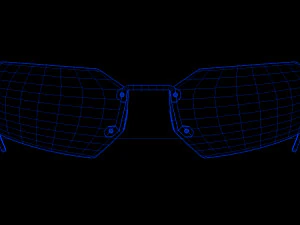 The Matrix Sunglasses - Agent Smith 3D Model