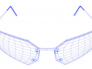 The Matrix Sunglasses - Agent Smith 3D Model