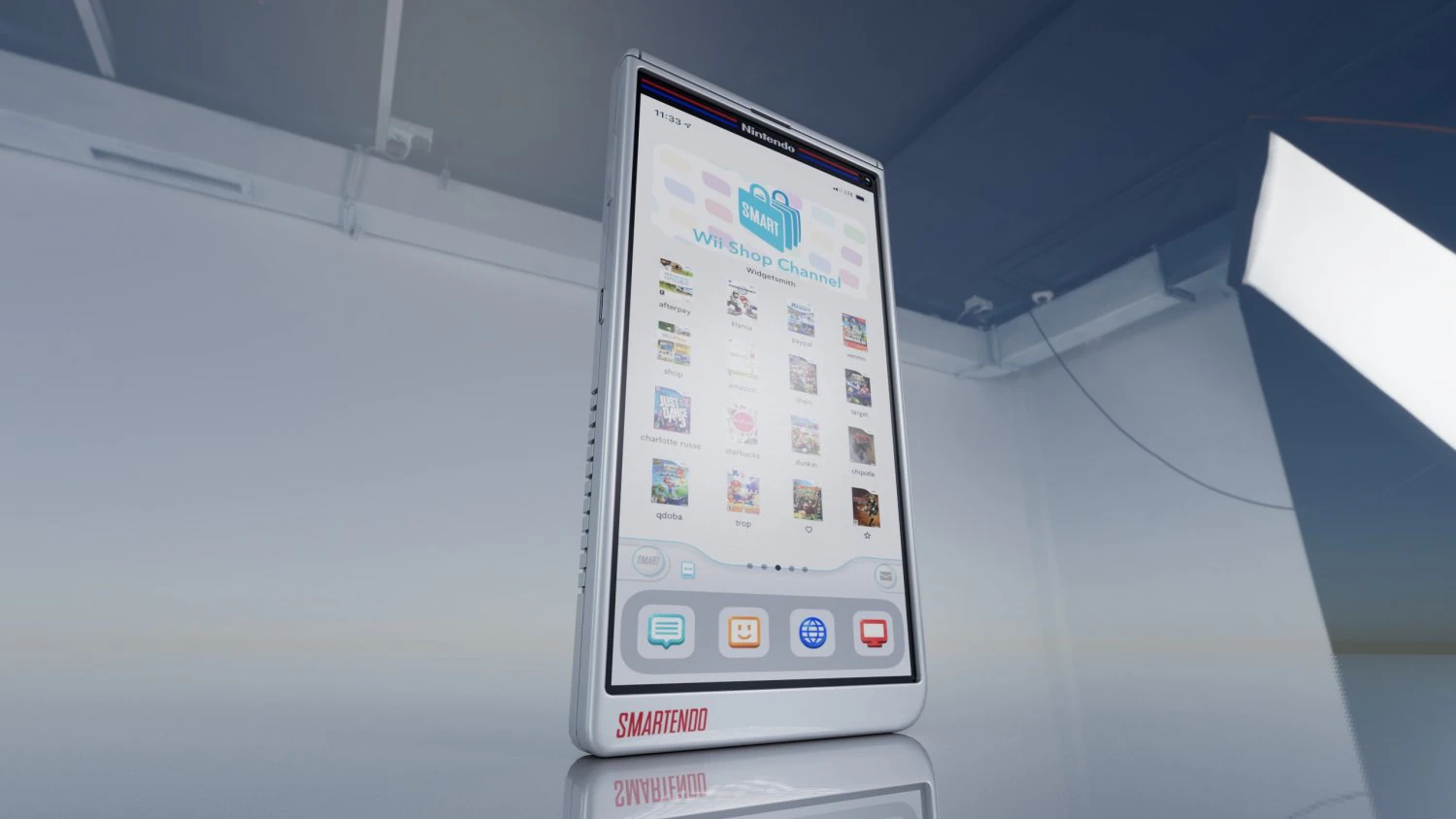 Nintendo Smartphone 3D Model .c4d .max .obj .3ds .fbx .stl .blend