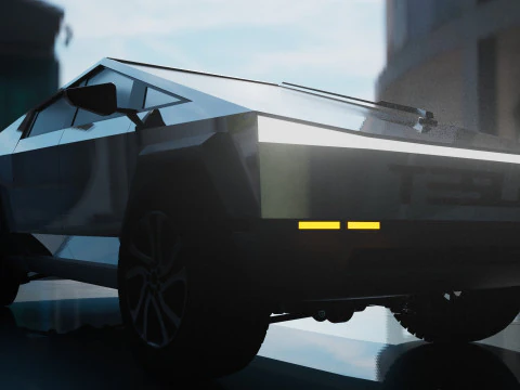 Tesla Cybertruck Modello 3D