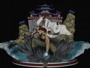 ONE-PIECE EDWARD NEWGATE WHITEBREAD IN MARINEFORD 3D 打印模型