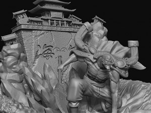 ONE-PIECE EDWARD NEWGATE WHITEBREAD IN MARINEFORD 3D 打印模型