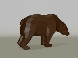 Orso poli basso Modello 3D