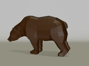 Orso poli basso Modello 3D