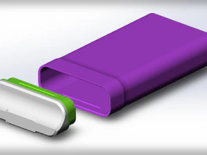 WD Elements Portable Hard Drive Case 3D Print Model