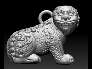 Korean Unicon LionOBJ 3D 打印模型