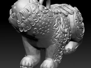 Korean Unicon LionOBJ 3D Print Model