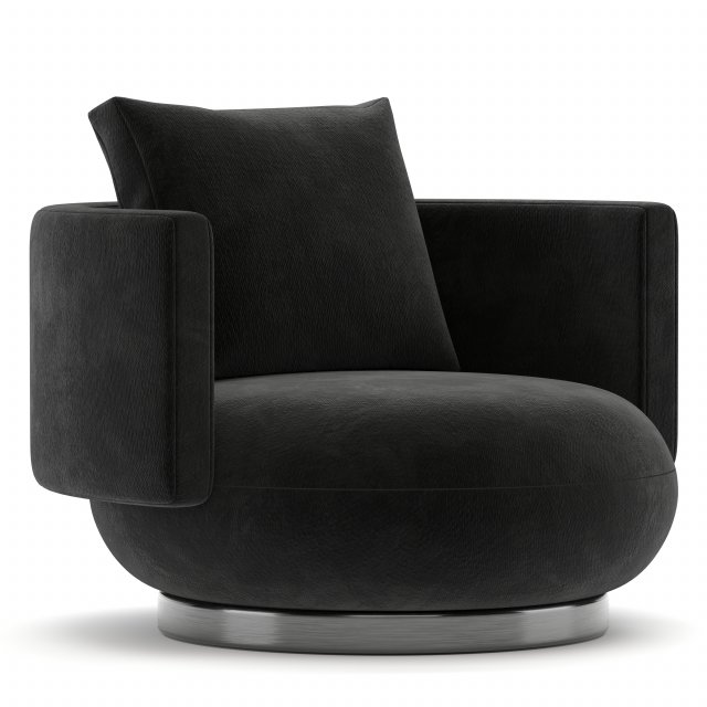 Morgan Swivel Lounge Chair Modelo 3D .c4d .max .obj .3ds .fbx .stl .blend 
