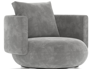 Morgan Swivel Lounge Chair Modelo 3D