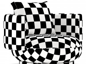 Morgan Swivel Lounge Chair Modelo 3D