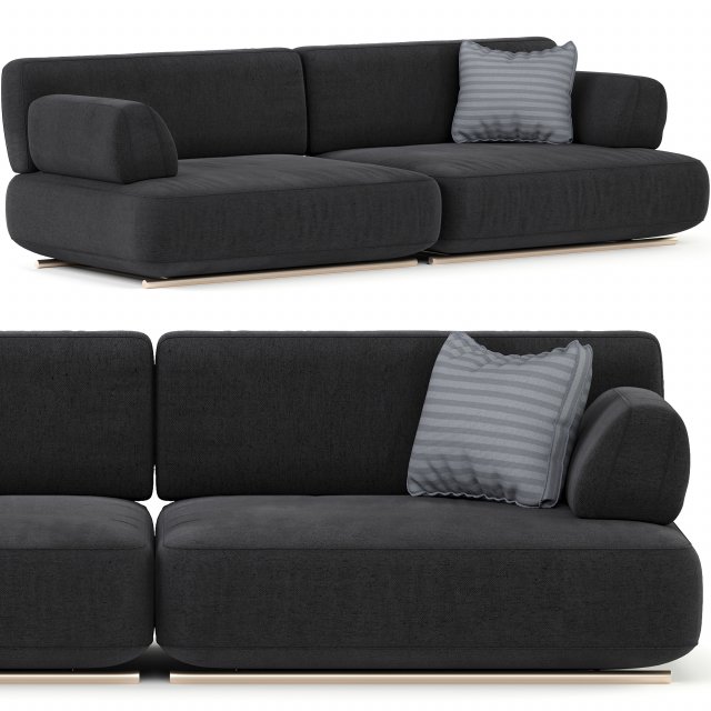 Natuzzi Cava two seater 3D Model