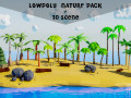 Lowpoly nature pack with 3D scene 3Dモデル