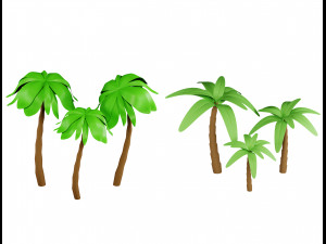 Lowpoly nature pack with 3D scene 3Dモデル