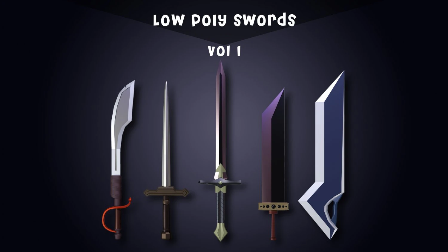 Low poly Swords Vol1 3D Model .c4d .max .obj .3ds .fbx .stl .blend