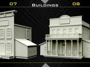 70 Malla base de objetos occidentales - Vol 06 Modelo 3D