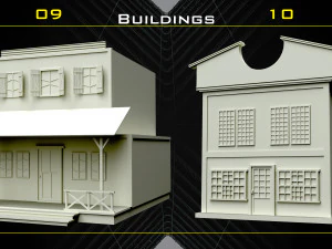 70 Malla base de objetos occidentales - Vol 06 Modelo 3D