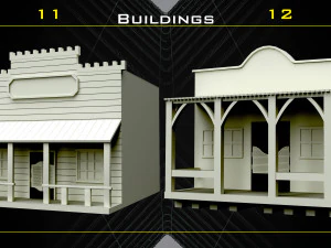 70 Malla base de objetos occidentales - Vol 06 Modelo 3D