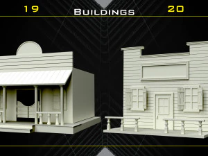 70 Malla base de objetos occidentales - Vol 06 Modelo 3D