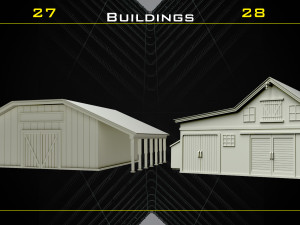 70 Western Object Base Mesh - Vol 06 3D Модель