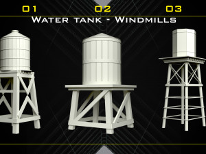 70 Western Object Base Mesh - Vol 06 3D Модель