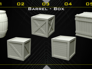 70 Western Object Base Mesh - Vol 06 3D Модель