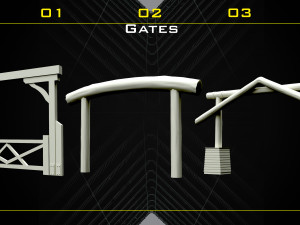 70 Western Object Base Mesh - Vol 06 3D Модель