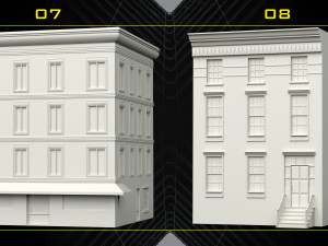30 Detailed Building Base Mesh - Vol 07 Modelo 3D