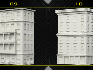 30 Detailed Building Base Mesh - Vol 07 Modelo 3D